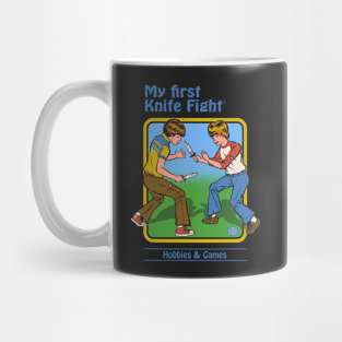 Retro Mug - My First Knife Fight by StevenRhodes